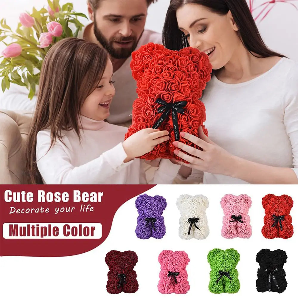  Rose Flower Teddy Bear Valentines Day 