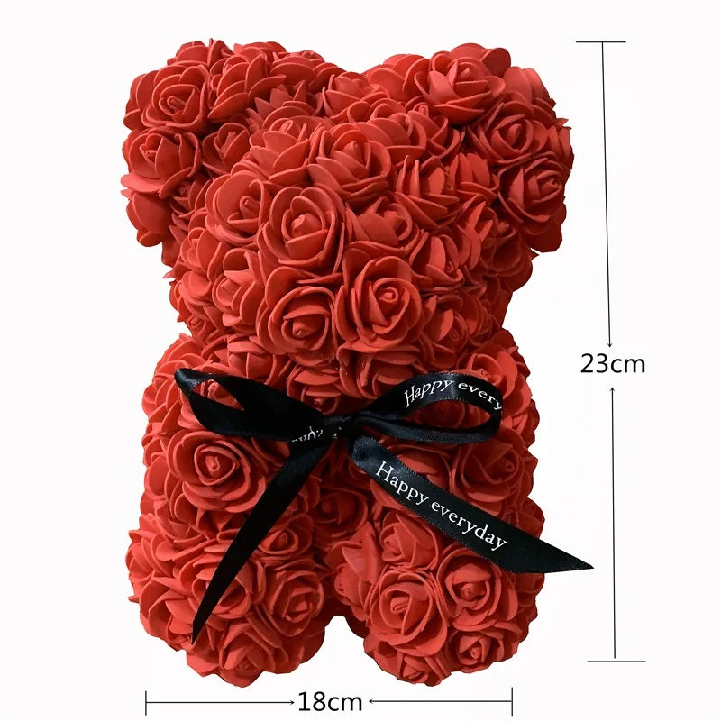  Rose Flower Teddy Bear Valentines Day 