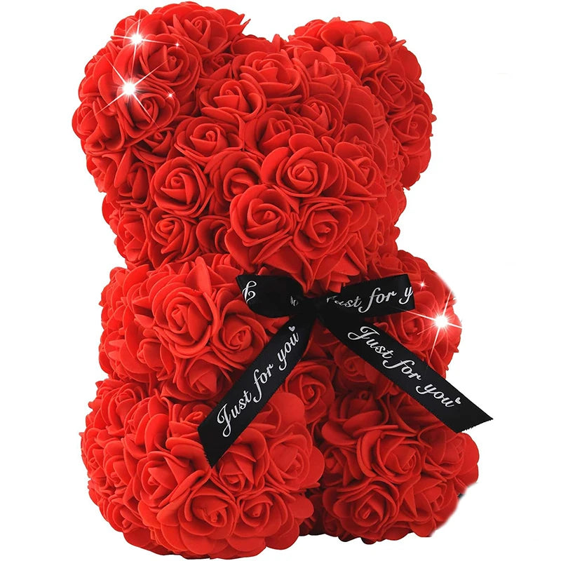  Rose Flower Teddy Bear Valentines Day 